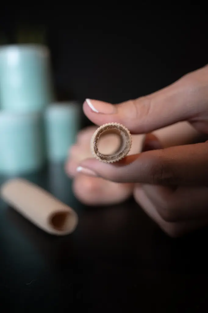 Tubo para dedos recortable de malla revestido con gel