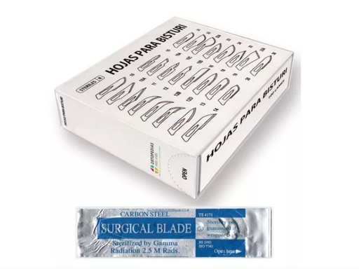 Hoja de Bisturí acero inoxidable